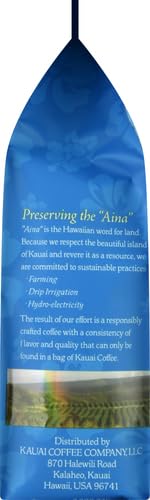 Kauai Coffee Ground Coffee – Smooth, Rich, Medium Roast – Nutty Caramel and Tropical Coconut – Arabica Coffee, 10% Hawaiian with No Bitterness – Coconut Caramel Crunch, 1 Pack of 10oz