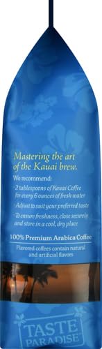 Kauai Coffee Ground Coffee – Smooth, Rich, Medium Roast – Nutty Caramel and Tropical Coconut – Arabica Coffee, 10% Hawaiian with No Bitterness – Coconut Caramel Crunch, 1 Pack of 10oz