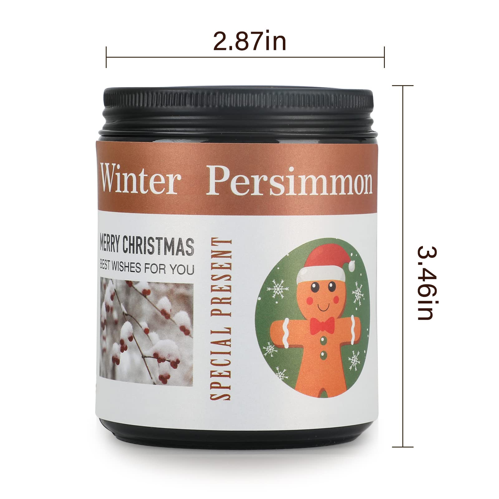 6 Pack Candles for Home Scented Aromatherapy Candle Gift Set for Women Soy Wax Long Lasting Amber Jar Candles Gift for Birthday Mother's Thanksgiving Day Present