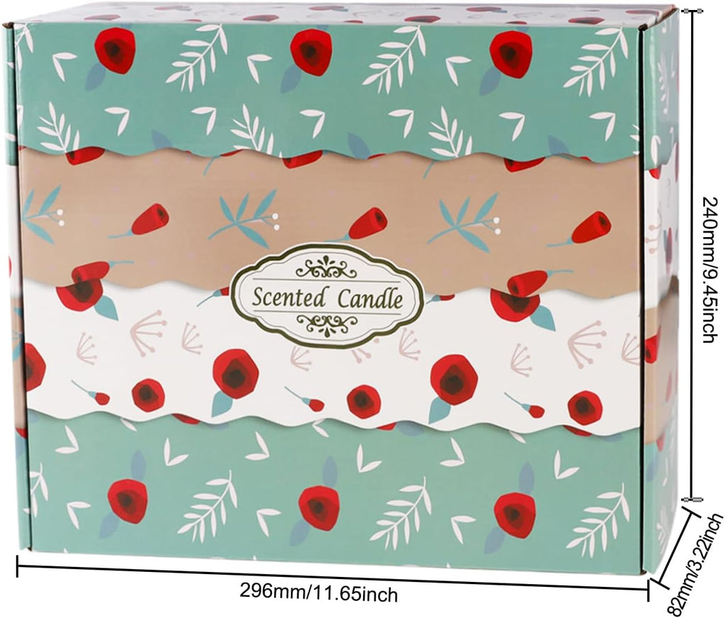 20 Pack Strong Scented Candles Gift Set with 10 Fragrances for Home and Women, Aromatherapy Soy Wax Glass Jar Candle