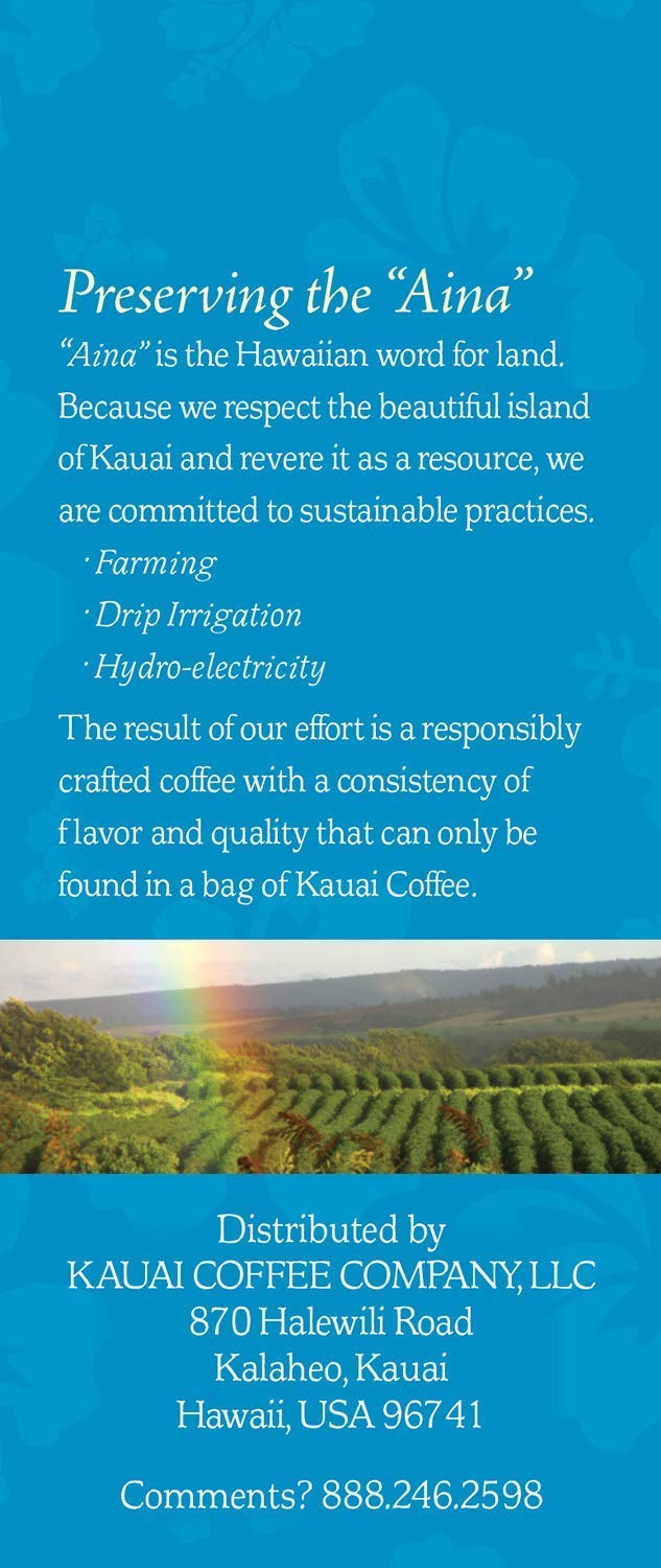 Kauai Coffee Ground Coffee – Smooth, Rich, Medium Roast – Nutty Caramel and Tropical Coconut – Arabica Coffee, 10% Hawaiian with No Bitterness – Coconut Caramel Crunch, 1 Pack of 10oz