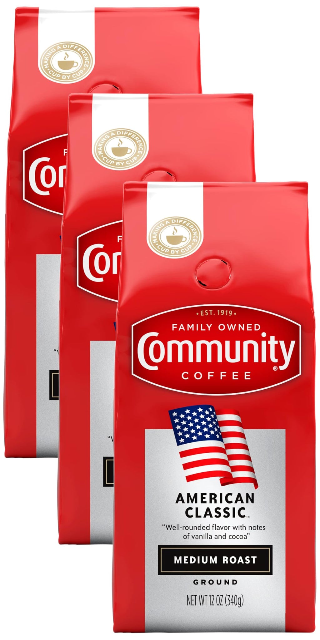 Community Coffee Signature Blend 32 Ounce, Dark Roast Ground Coffee, 32 Ounce Bag (Pack of 1)