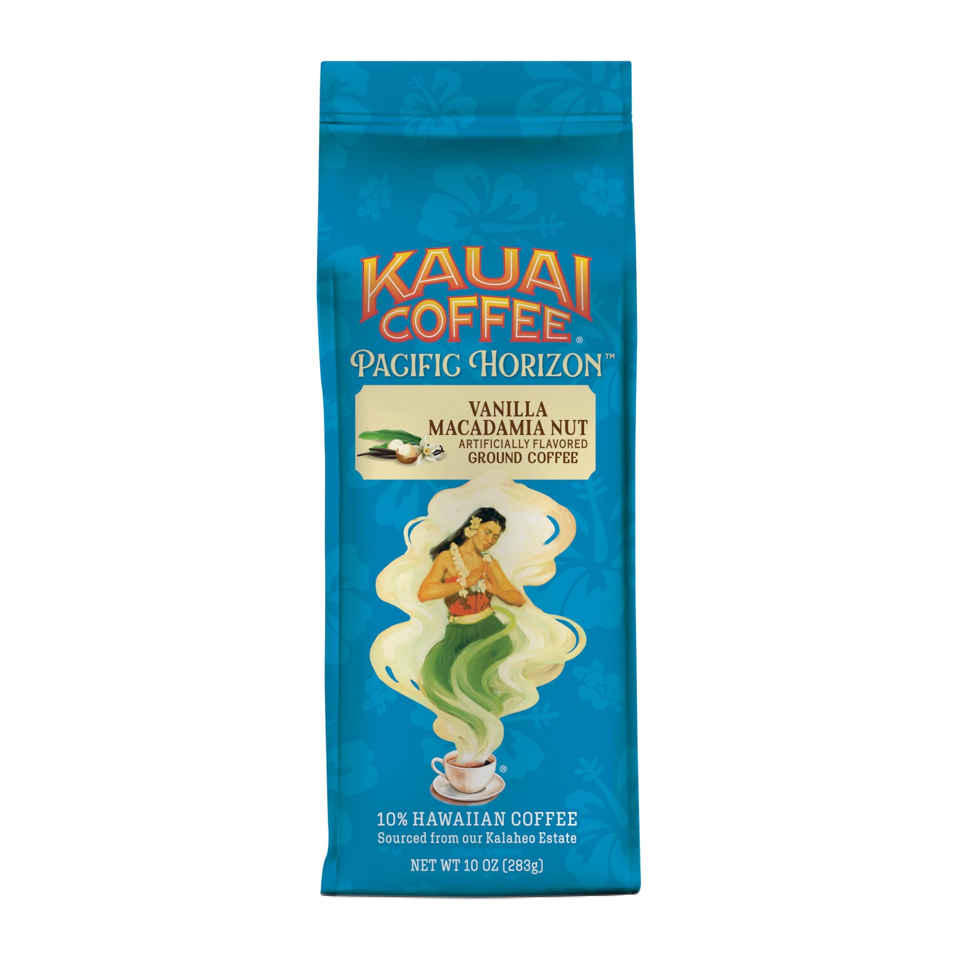 Kauai Coffee Ground Coffee – Smooth, Rich, Medium Roast – Nutty Caramel and Tropical Coconut – Arabica Coffee, 10% Hawaiian with No Bitterness – Coconut Caramel Crunch, 1 Pack of 10oz
