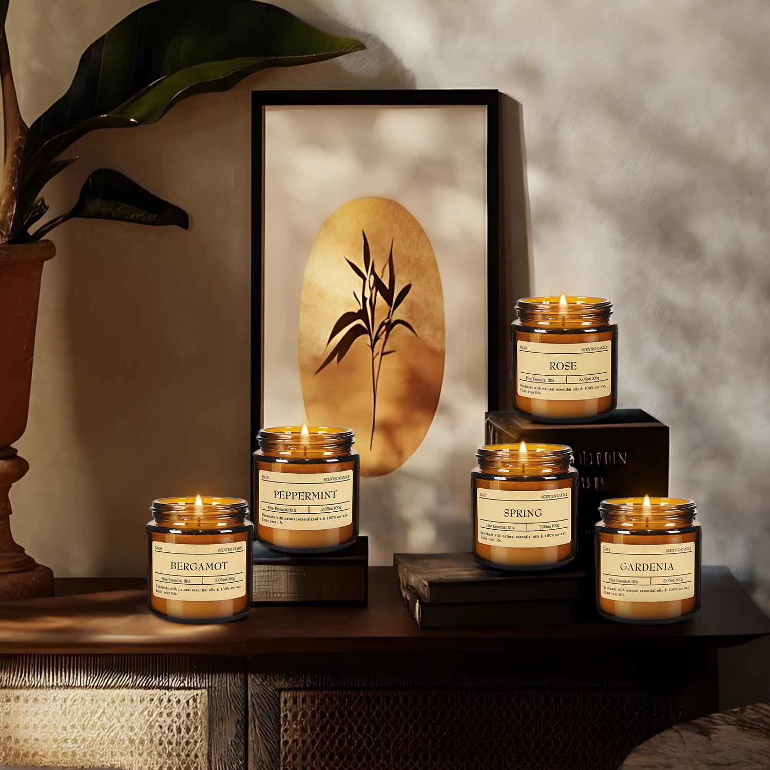 12Pack Scented Candle Set - Aromatherapy Candle Gift Set – Long Lasting Jar Candles for Men| Women, Ideal for Birthdays, Mother's Day Thanksgiving Gifts