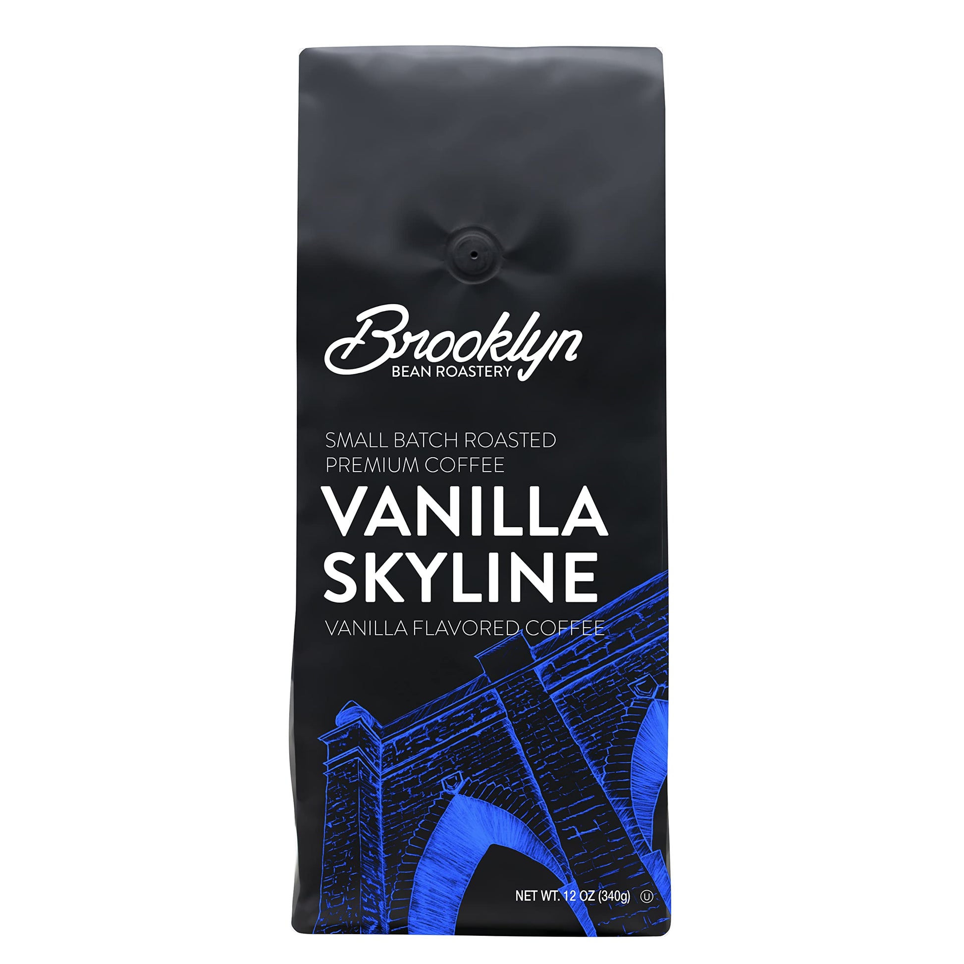 Brooklyn Beans Maple Sleigh 100% Arabica Craft Roasted Ground Coffee, Premium Maple Flavored Roast, 12 Oz Bag