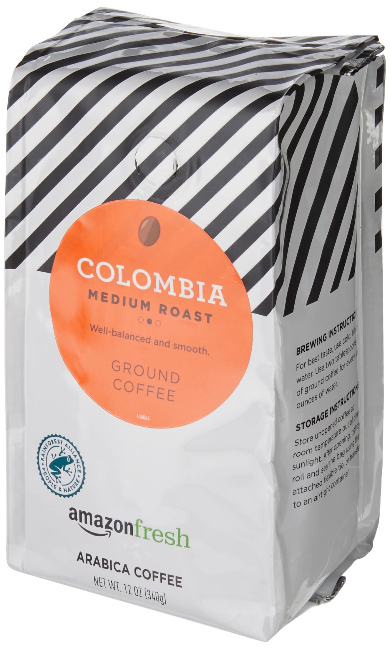 Amazon Fresh, Colombia Ground Coffee, Medium Roast, 32 Oz