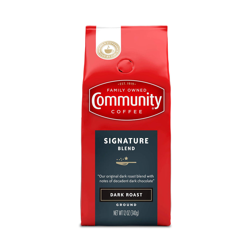 Community Coffee Signature Blend 32 Ounce, Dark Roast Ground Coffee, 32 Ounce Bag (Pack of 1)