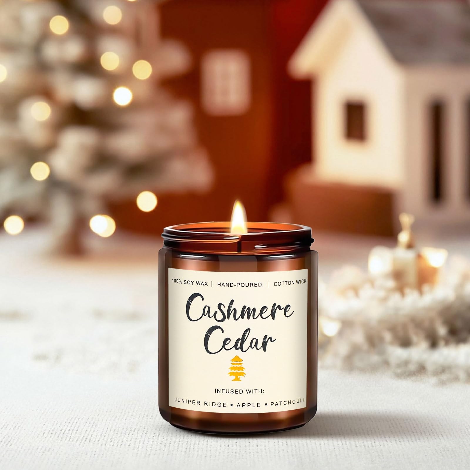 6 Pack Candles for Home Scented Aromatherapy Candle Gift Set for Women Soy Wax Long Lasting Amber Jar Candles Gift for Birthday Mother's Thanksgiving Day Present