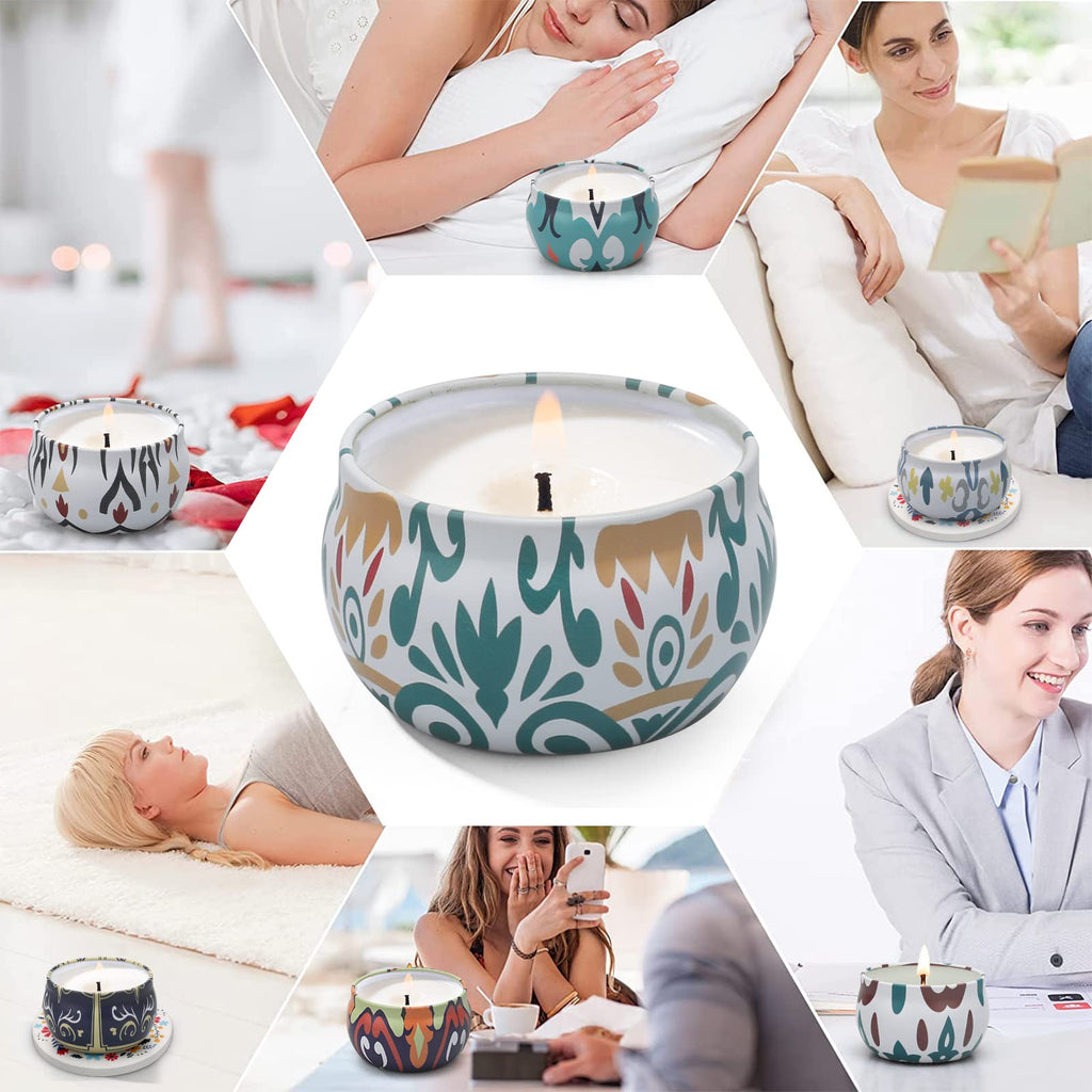 Scented Candles Gift Set,12 Pack Candles for Home Scented, 300 Hour Long Lasting Soy Wax Aromatherapy Candle Set, Birthday Gifts for Women with Gift Box