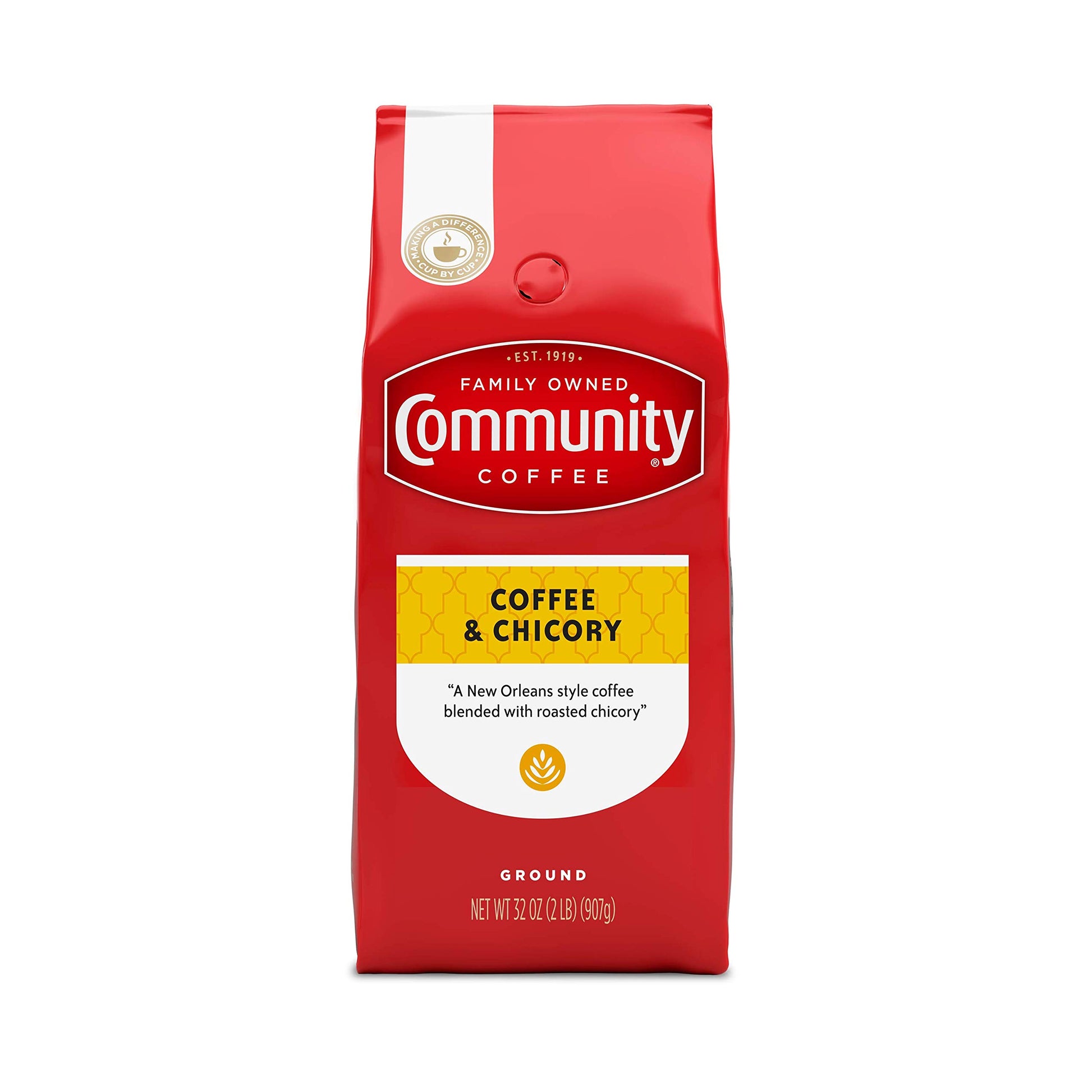 Community Coffee Signature Blend 32 Ounce, Dark Roast Ground Coffee, 32 Ounce Bag (Pack of 1)