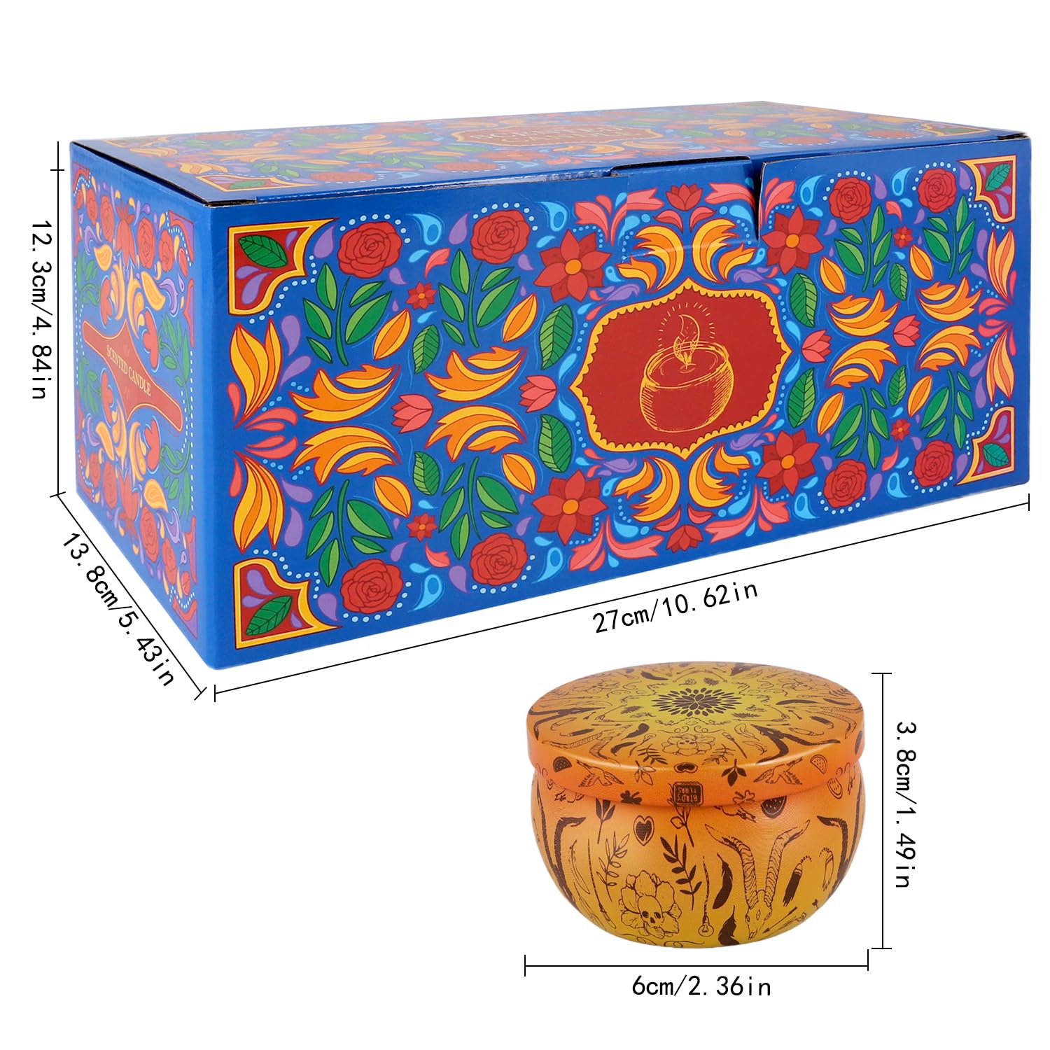 12Pack Scented Candle Set - Aromatherapy Candle Gift Set – Long Lasting Jar Candles for Men| Women, Ideal for Birthdays, Mother's Day Thanksgiving Gifts