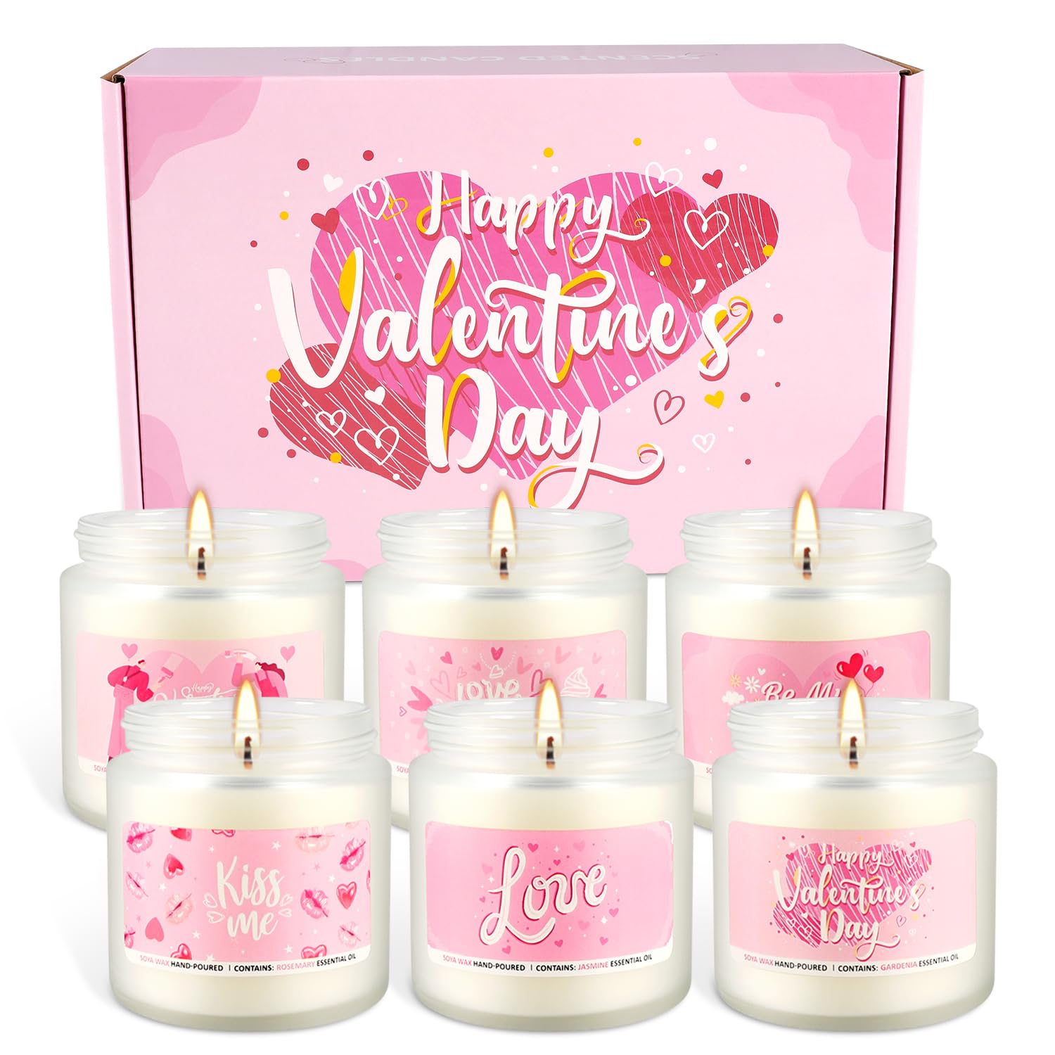 12Pack Scented Candle Set - Aromatherapy Candle Gift Set – Long Lasting Jar Candles for Men| Women, Ideal for Birthdays, Mother's Day Thanksgiving Gifts