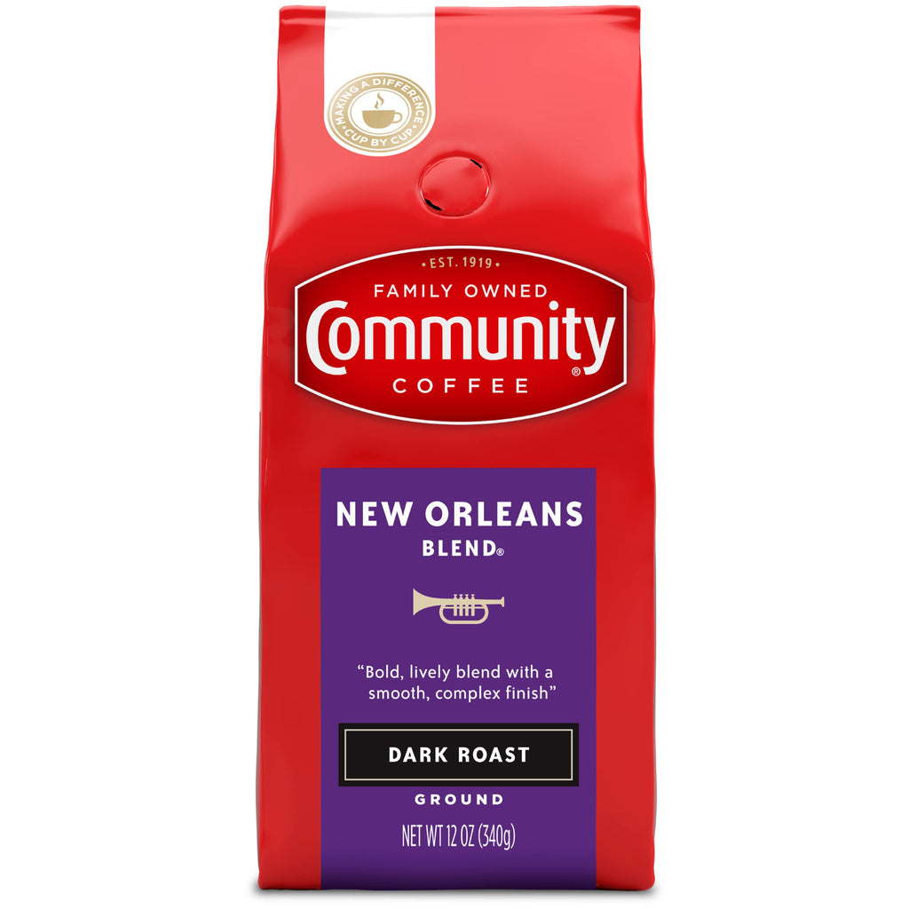 Community Coffee Signature Blend 32 Ounce, Dark Roast Ground Coffee, 32 Ounce Bag (Pack of 1)