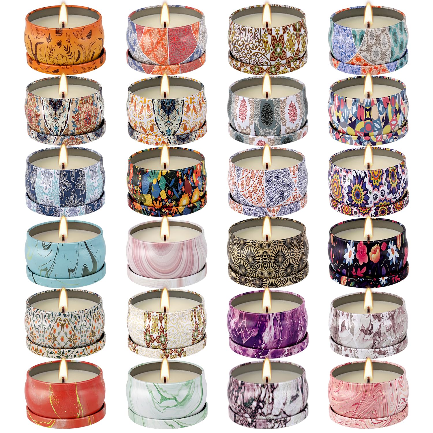 12Pack Scented Candle Set - Aromatherapy Candle Gift Set – Long Lasting Jar Candles for Men| Women, Ideal for Birthdays, Mother's Day Thanksgiving Gifts