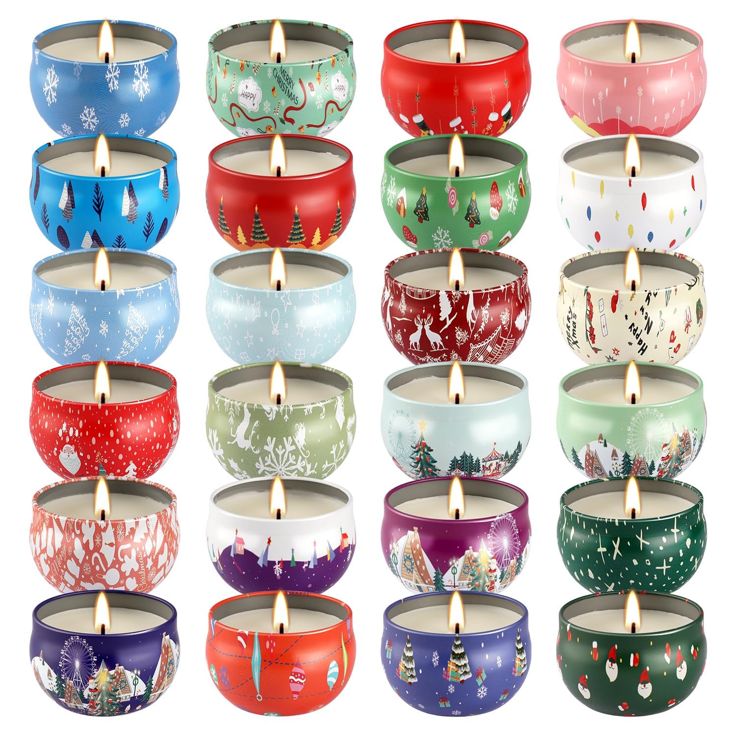 12Pack Scented Candle Set - Aromatherapy Candle Gift Set – Long Lasting Jar Candles for Men| Women, Ideal for Birthdays, Mother's Day Thanksgiving Gifts