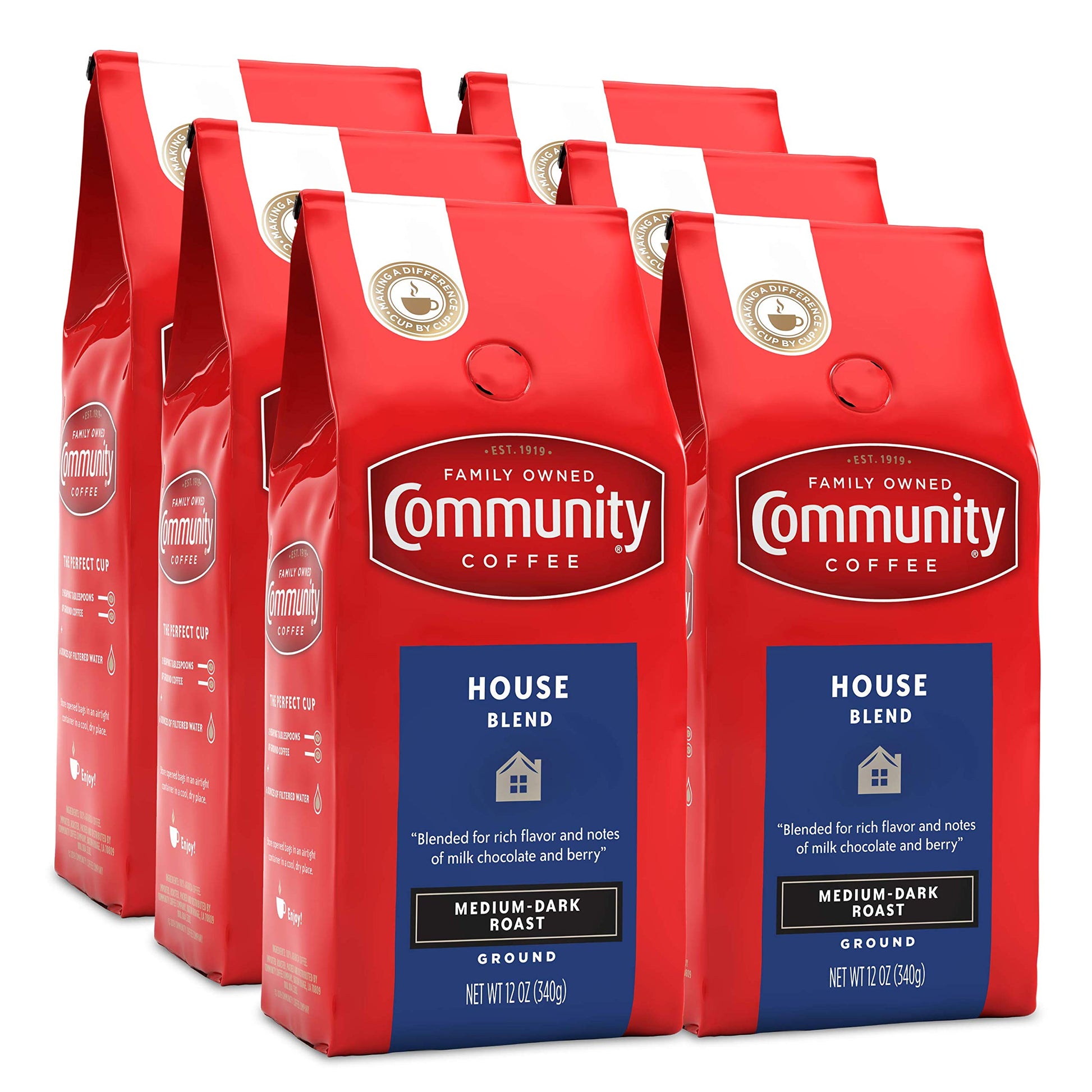 Community Coffee Signature Blend 32 Ounce, Dark Roast Ground Coffee, 32 Ounce Bag (Pack of 1)