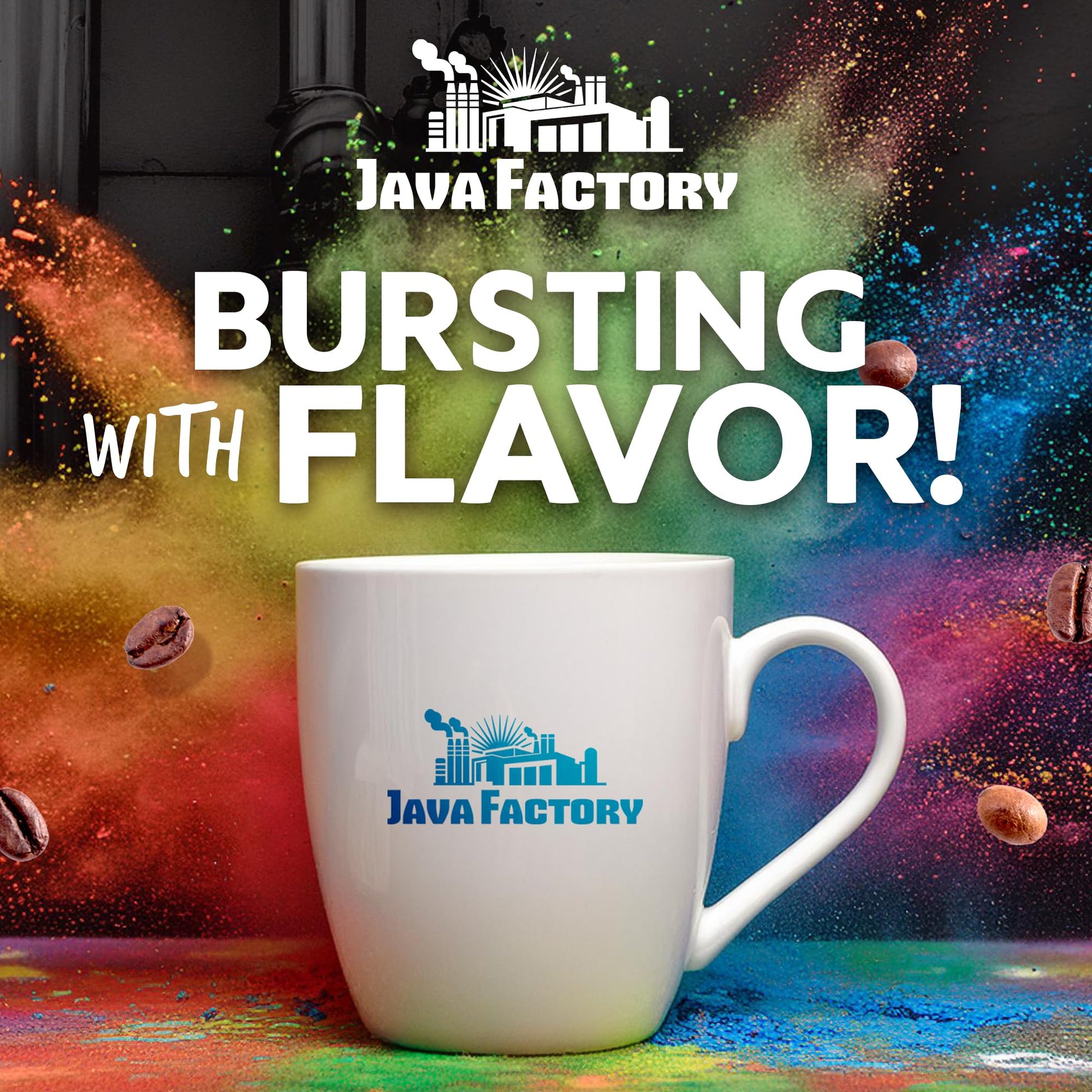 Java Factory Choconut Flavored Ground Coffee Bag – Chocolate and Coconut Brew, Made with 100% Arabica Beans - Flavor Enhanced, 10 Oz