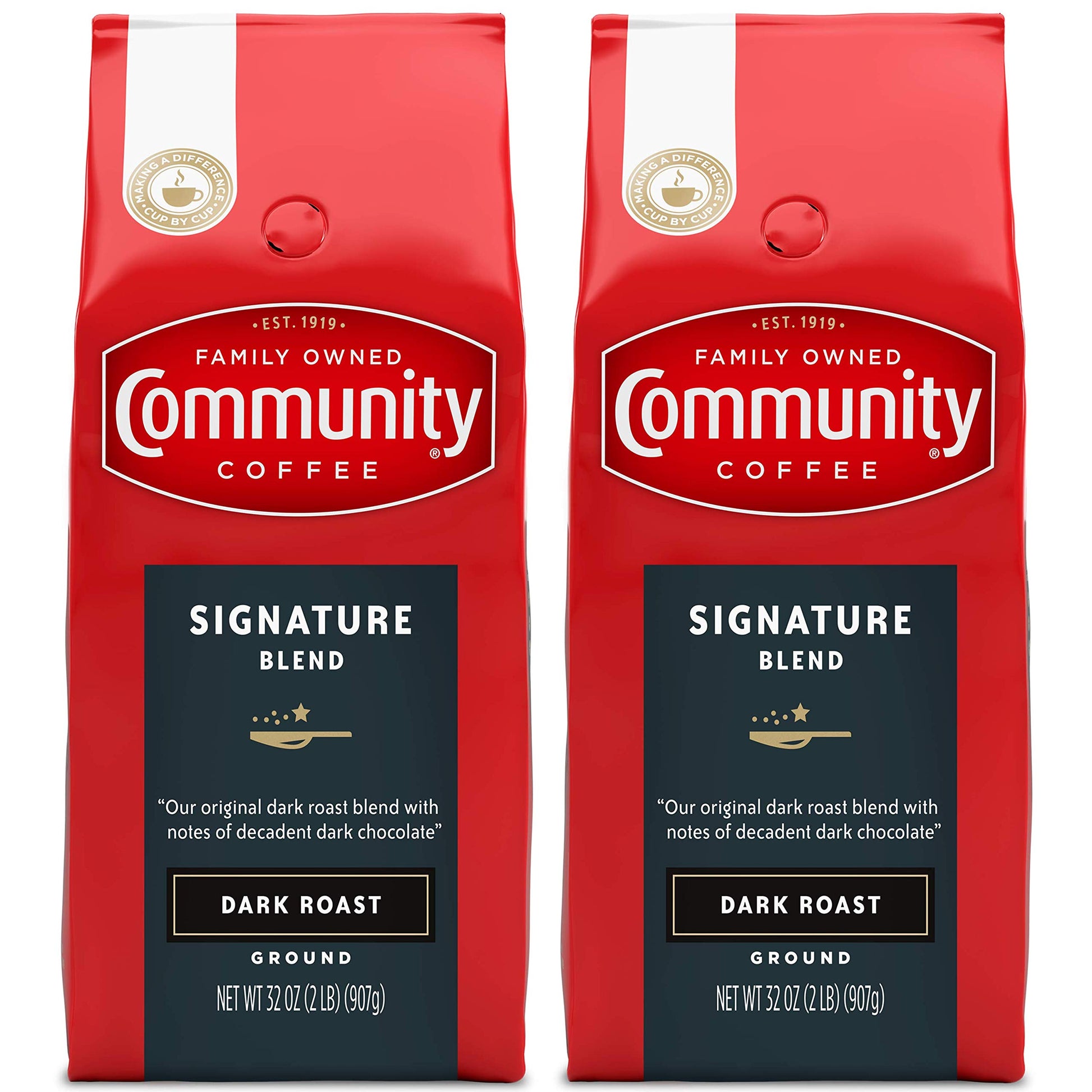 Community Coffee Signature Blend 32 Ounce, Dark Roast Ground Coffee, 32 Ounce Bag (Pack of 1)