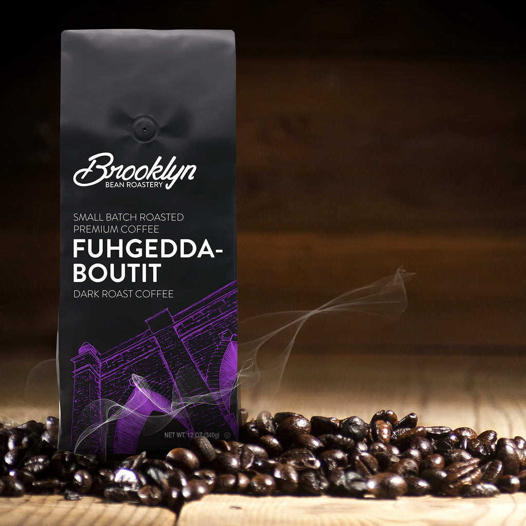 Brooklyn Beans Maple Sleigh 100% Arabica Craft Roasted Ground Coffee, Premium Maple Flavored Roast, 12 Oz Bag