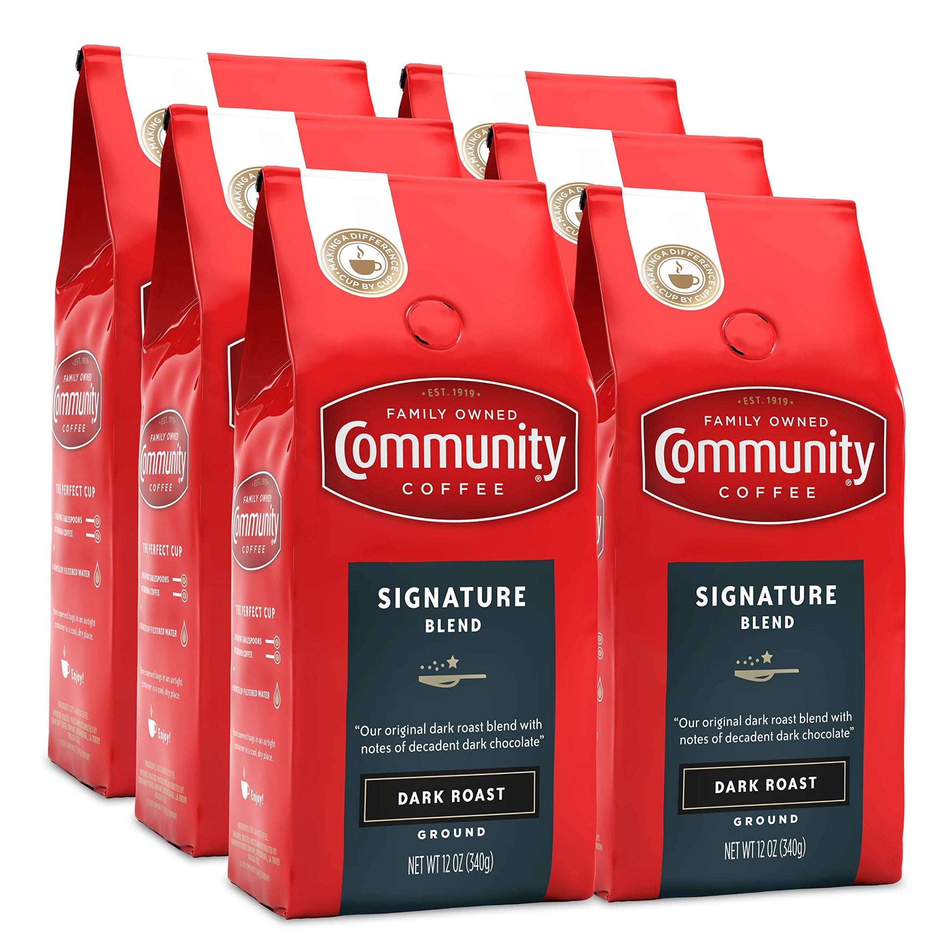 Community Coffee Signature Blend 32 Ounce, Dark Roast Ground Coffee, 32 Ounce Bag (Pack of 1)