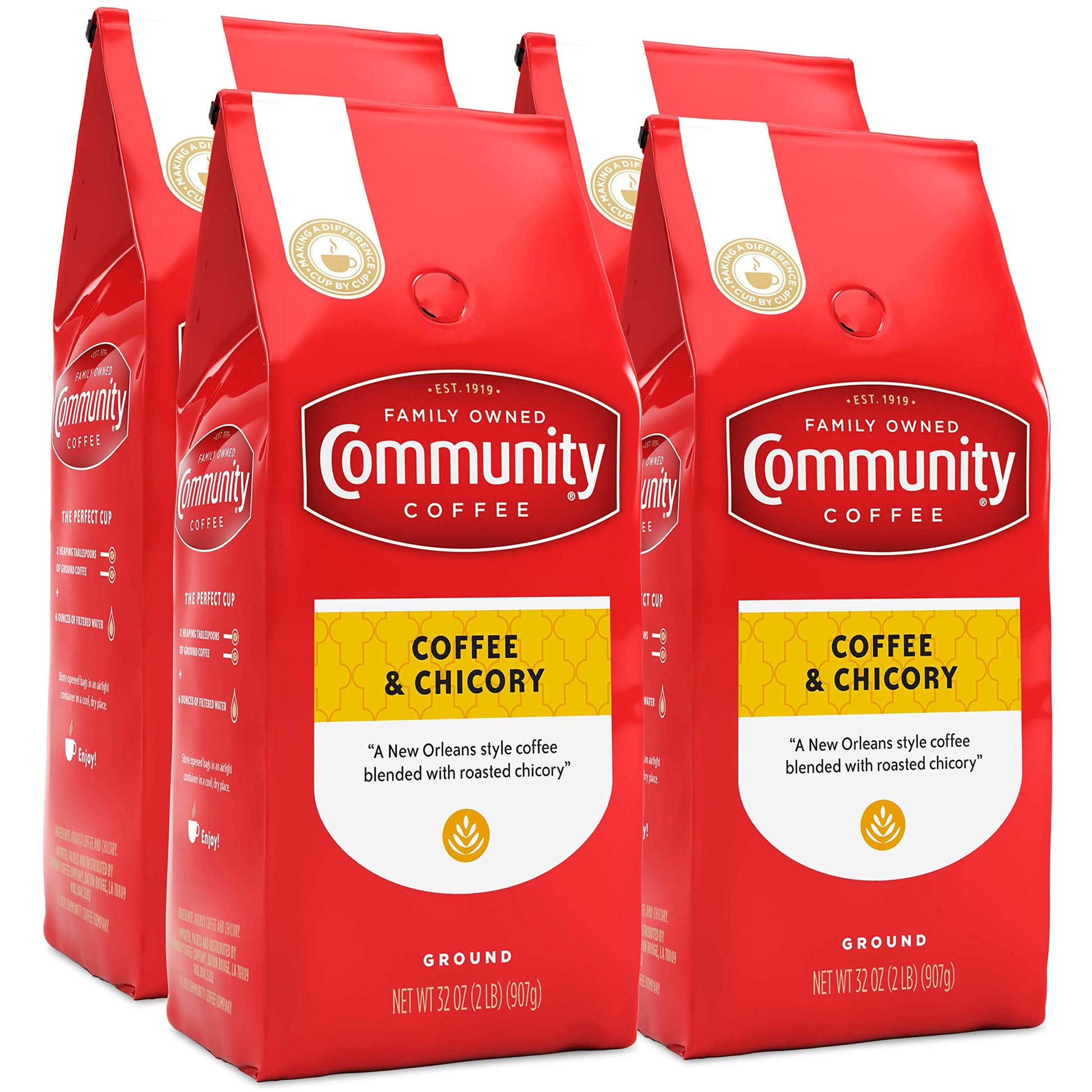 Community Coffee Signature Blend 32 Ounce, Dark Roast Ground Coffee, 32 Ounce Bag (Pack of 1)