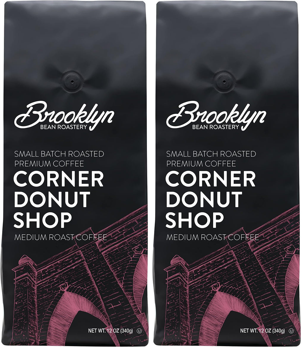 Brooklyn Beans Maple Sleigh 100% Arabica Craft Roasted Ground Coffee, Premium Maple Flavored Roast, 12 Oz Bag