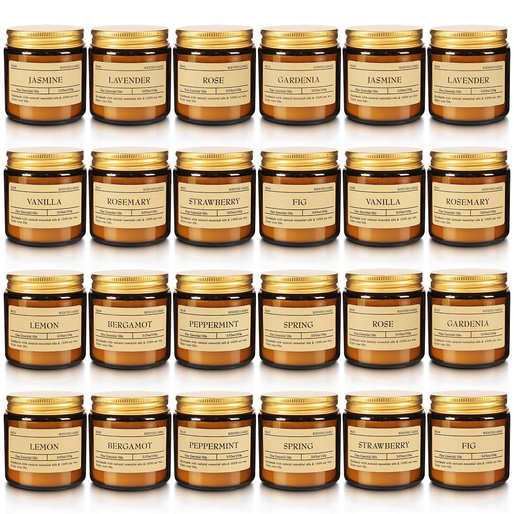 12Pack Scented Candle Set - Aromatherapy Candle Gift Set – Long Lasting Jar Candles for Men| Women, Ideal for Birthdays, Mother's Day Thanksgiving Gifts
