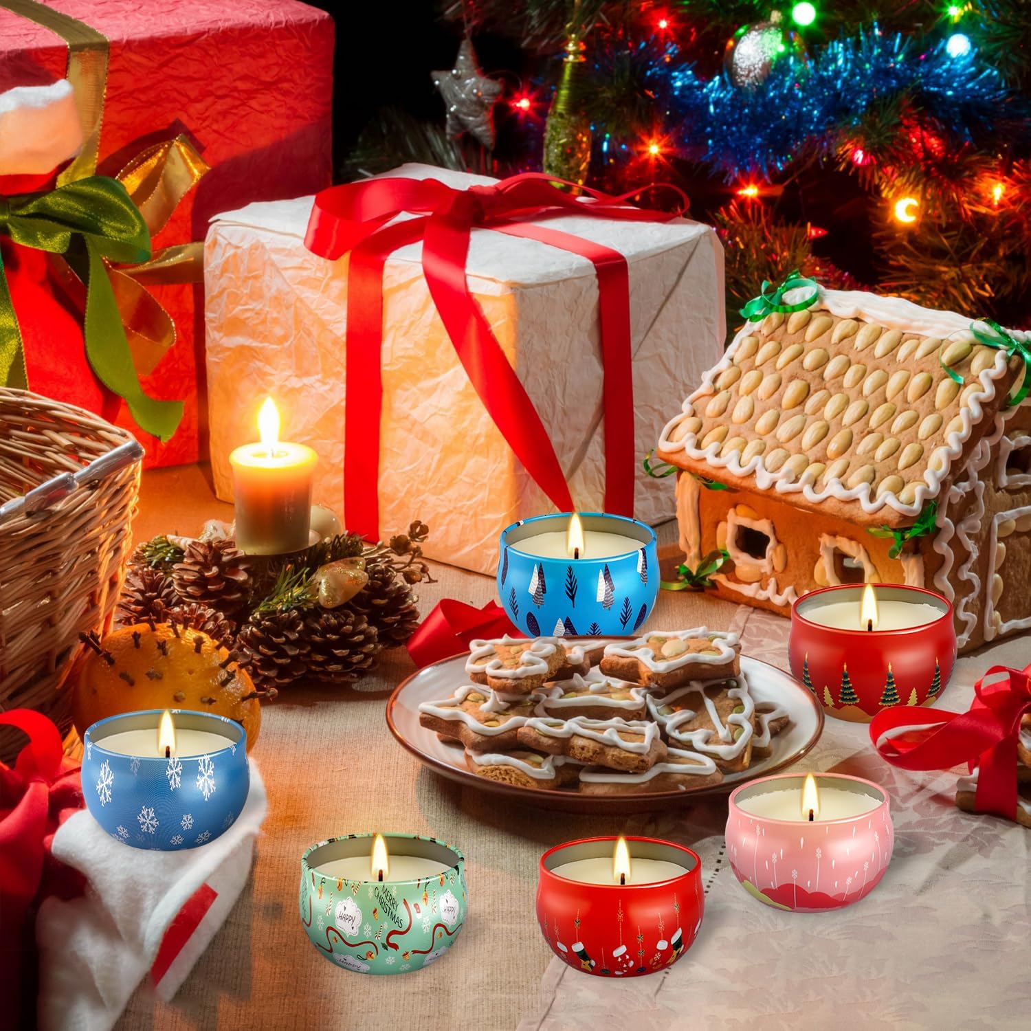 12Pack Scented Candle Set - Aromatherapy Candle Gift Set – Long Lasting Jar Candles for Men| Women, Ideal for Birthdays, Mother's Day Thanksgiving Gifts