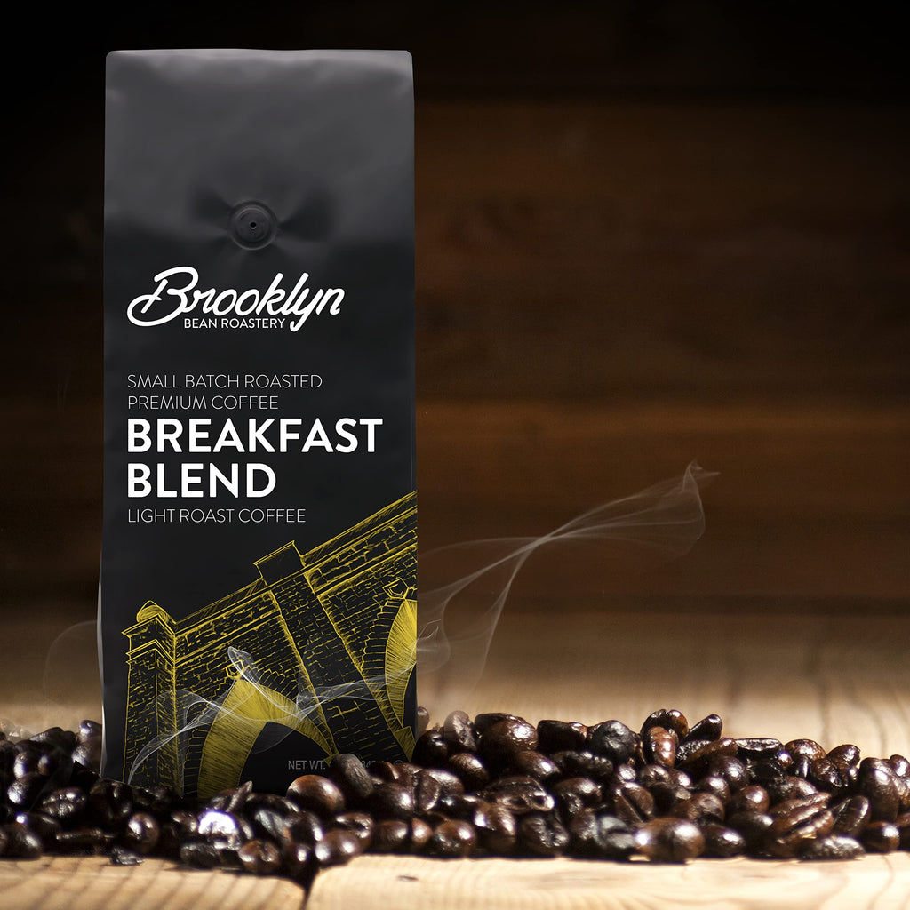 Brooklyn Beans Maple Sleigh 100% Arabica Craft Roasted Ground Coffee, Premium Maple Flavored Roast, 12 Oz Bag