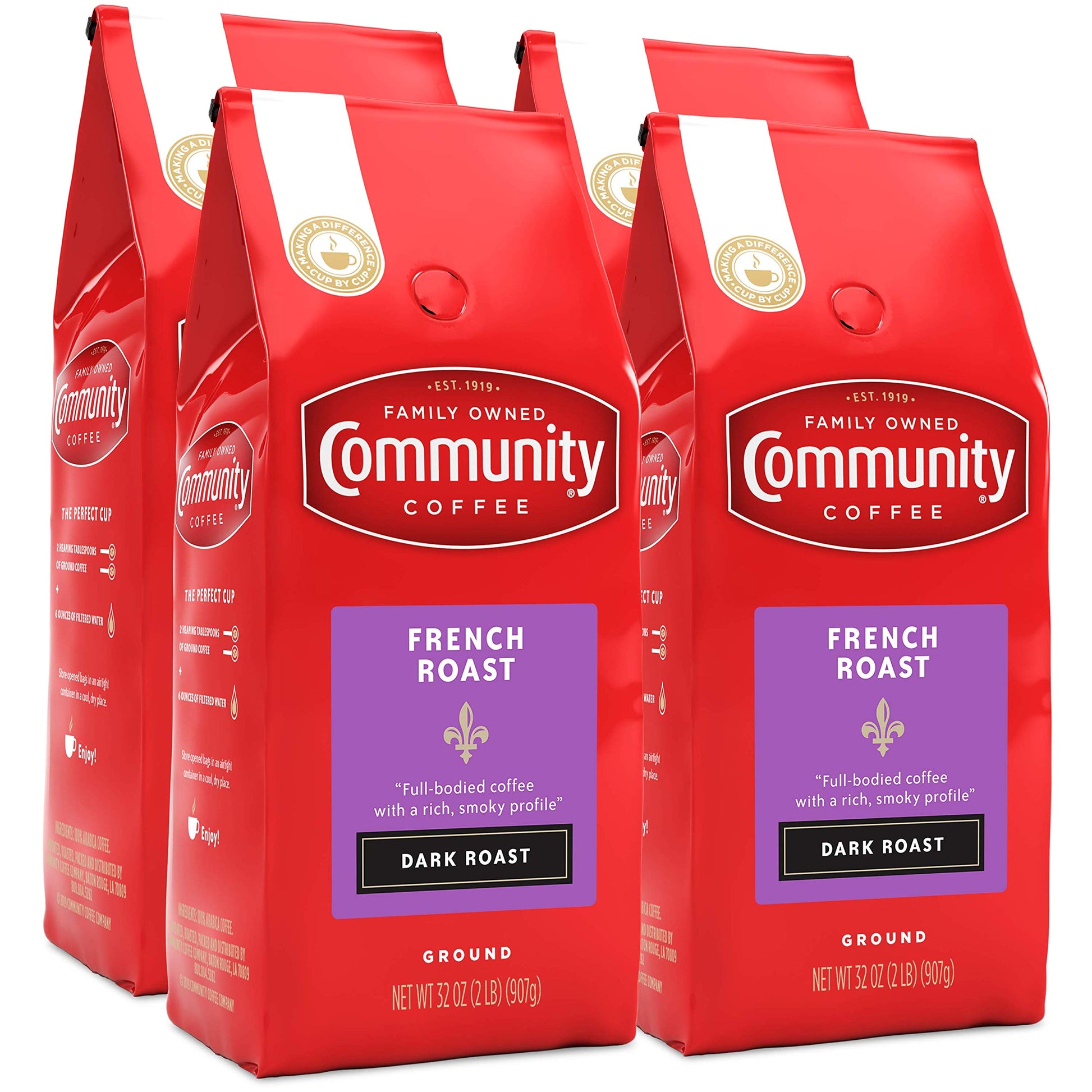 Community Coffee Signature Blend 32 Ounce, Dark Roast Ground Coffee, 32 Ounce Bag (Pack of 1)