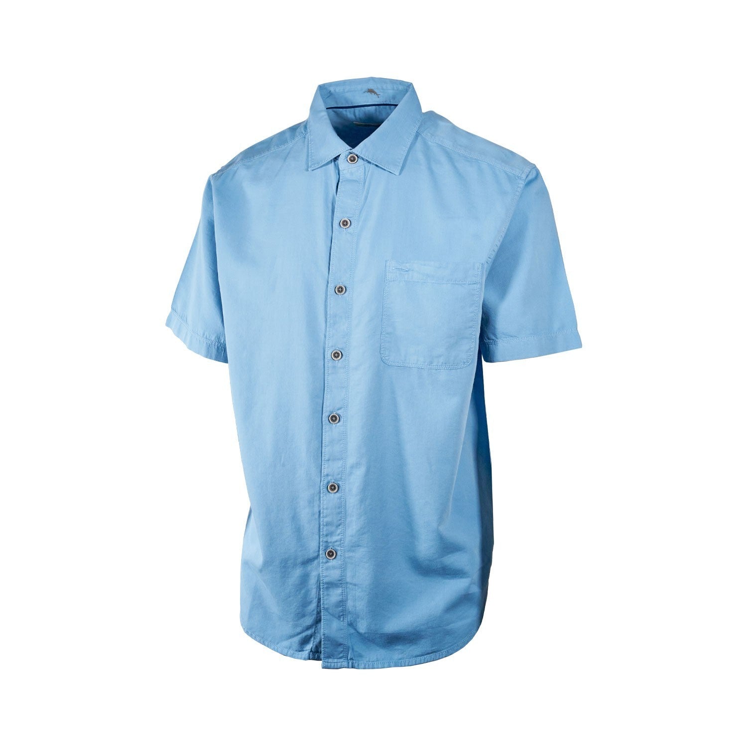 Tommy Bahama Men's Shirt Salty Seas Marlin Logo Specially Treated Pocket S/S