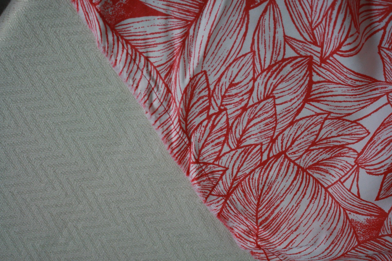 BAMBOO CAY Resort Men’s Hawaiian Camp Shirt Modal Poly Red White Floral 2XL