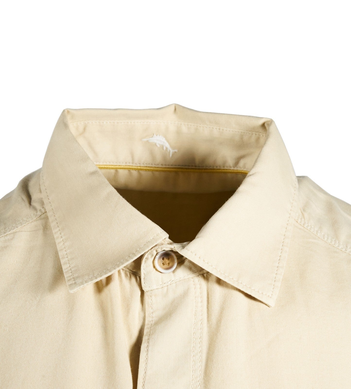 Tommy Bahama Men's Shirt Salty Seas Marlin Logo Specially Treated Pocket S/S