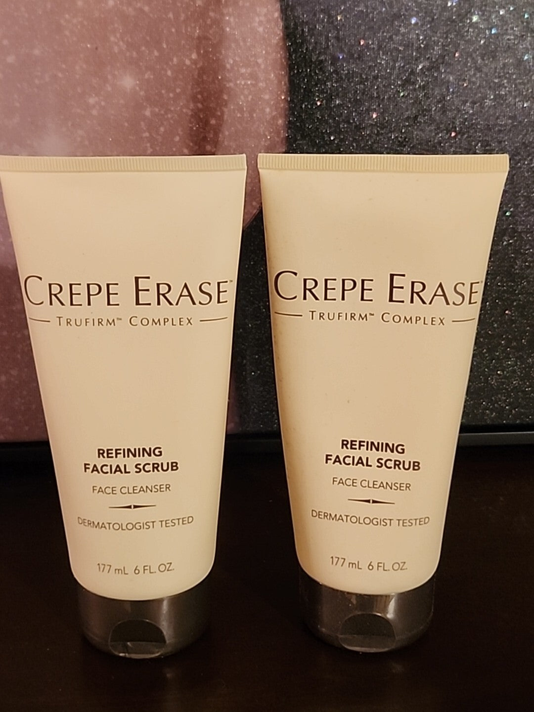 Body Firm Crepe Erase Refining Facial Scrub with Trufirm 6 fl oz Lot Of 2 Sealed