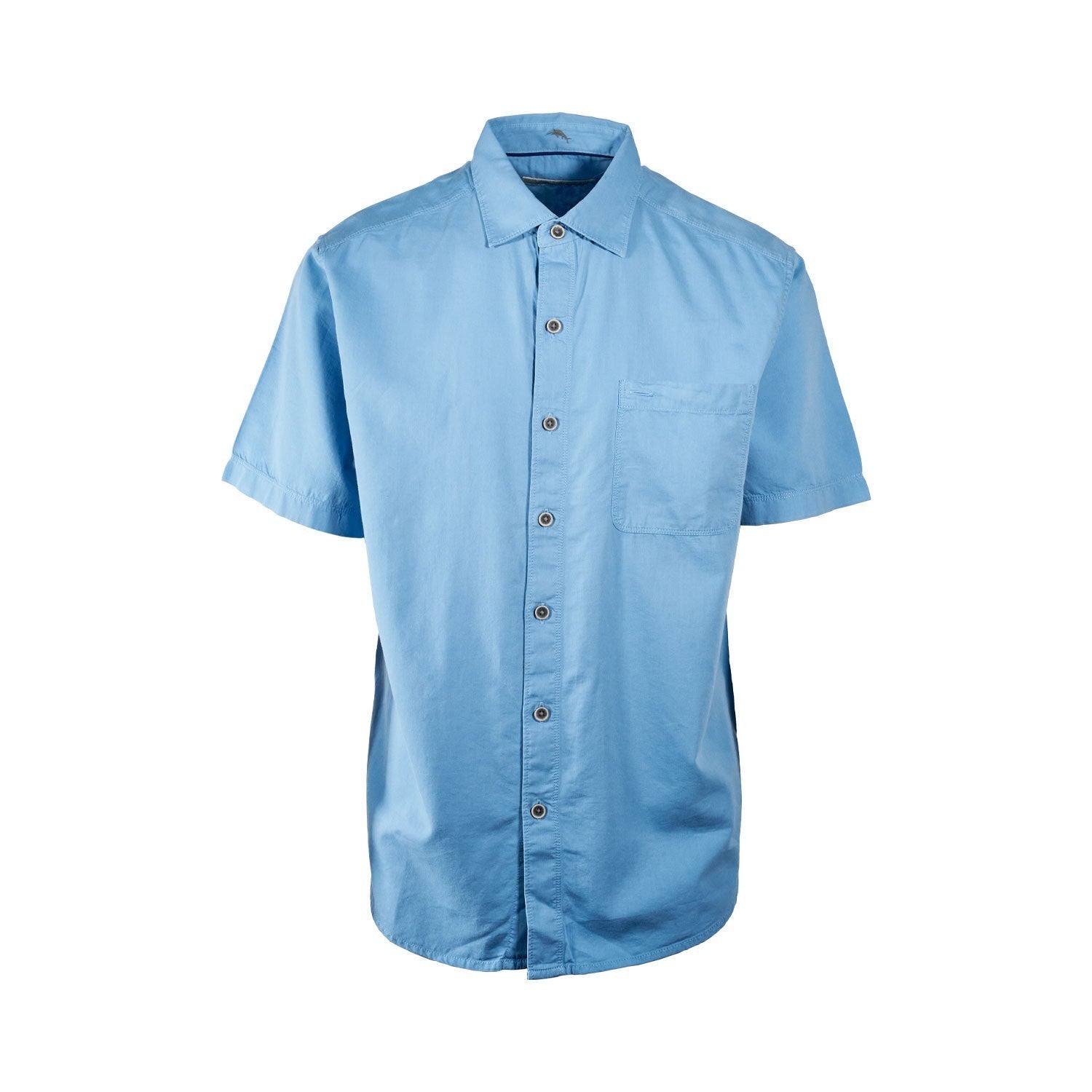 Tommy Bahama Men's Shirt Salty Seas Marlin Logo Specially Treated Pocket S/S