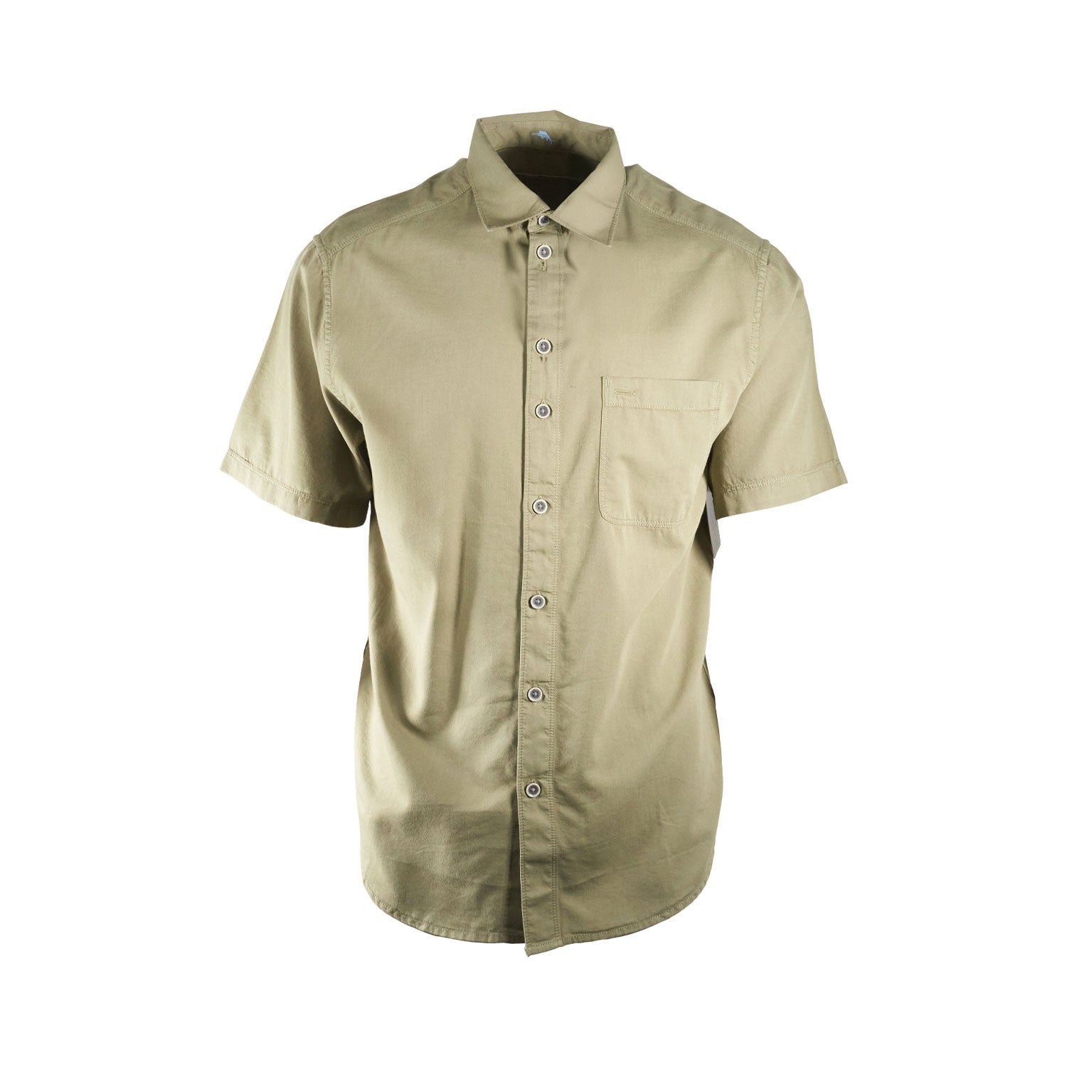 Tommy Bahama Men's Shirt Salty Seas Marlin Logo Specially Treated Pocket S/S