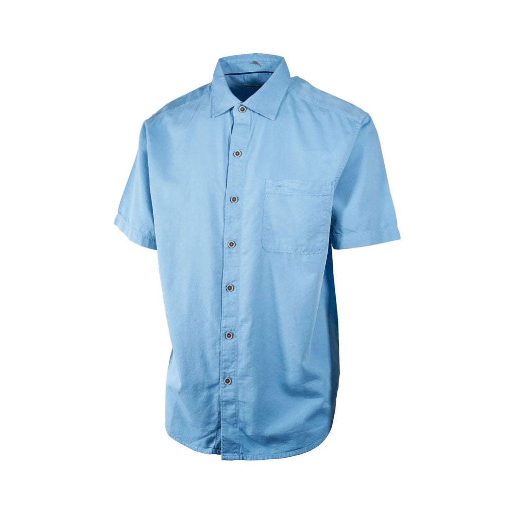 Tommy Bahama Men's Shirt Salty Seas Marlin Logo Specially Treated Pocket S/S